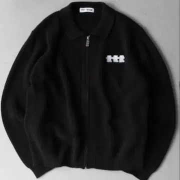 ttt msw zip knit cardigan black 23aw