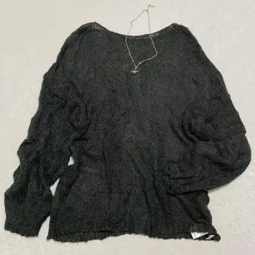 프릭스스토어 루즈 니트 시어 디자인 심플 성숙 캐주얼 F