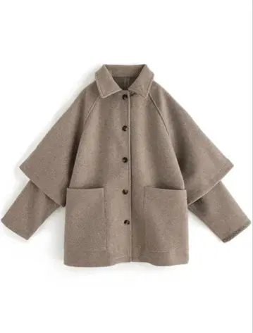 슬리브 컨셔스 미들 기장 코트