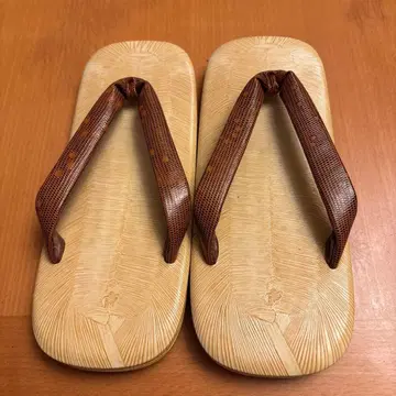 셋타 남성용 다다미 표 느낌 소가죽 브라운 하나오 소가죽 밑창