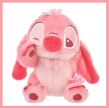 디즈니 스티치 봉제 인형 키링 키체인 벚꽃 SAKURA