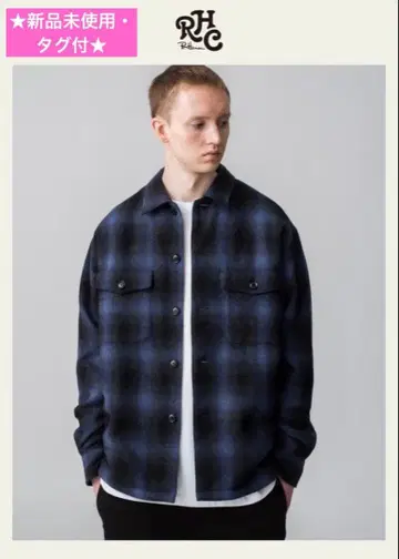 레어 미사용 새상품 택 포함 론 헤르만 CPO 자켓 옴브레 체크