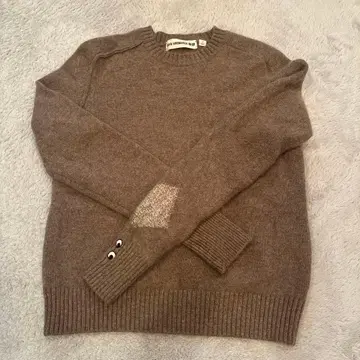 새상품급 유니클로 안야 힌드마치 캐시미어 100% 스웨터 브라운 S