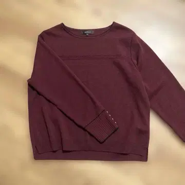 [ 새상품급 ] 장식 버튼 울 혼방 일본제 Reflect 니트