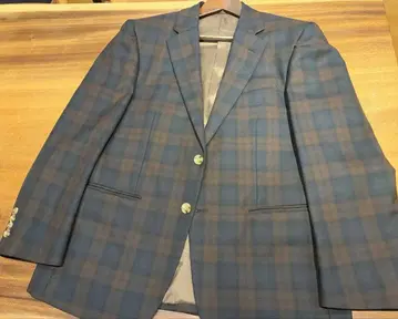 [ 미사용 ] 테일러드 자켓 수트 L-XL 이탈리아 패브릭 체크