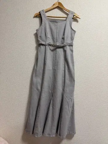 PROPORTION 프로포션 데님 원피스 그레이 드레스