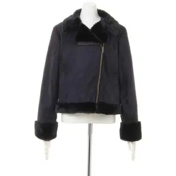 INGNI 무스탕 라이더스 블랙