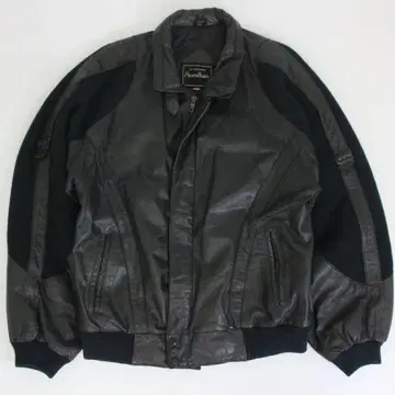 봄버 자켓 가죽 자켓 이소재 절개 L 상당