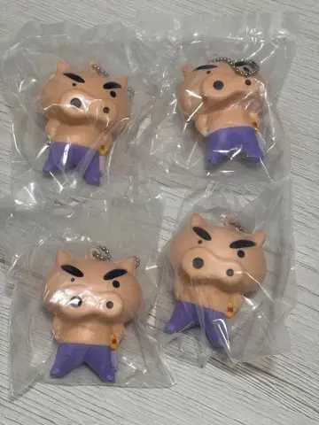 짱구는 못말려(크레용 신짱) 부리부리몬 캡슐 토이 4개 세트