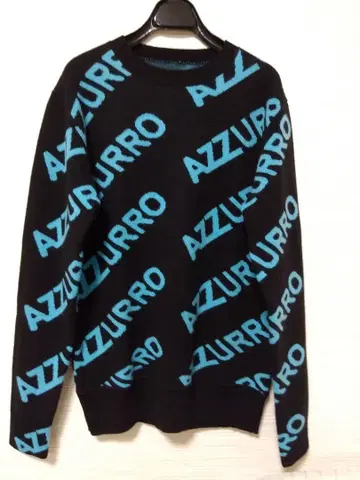 골프 AZZURRO 로고 니트 스웨터