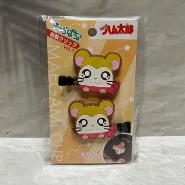 햄 머플러의 헤어 클립 2개입