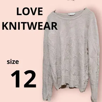 LOVE KNITWEAR [ 12 ] 오트밀 긴팔 니트 스웨터