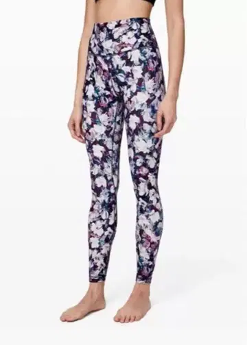 lululemon 레깅스 꽃무늬 사이즈 2