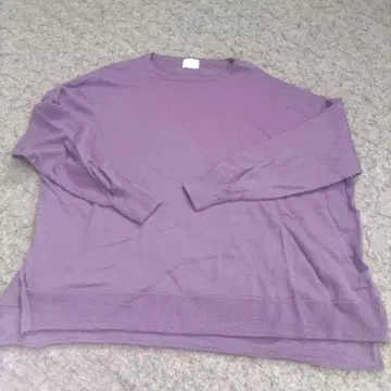 URBAN RESEARCH DOORS 퍼플 긴팔 니트