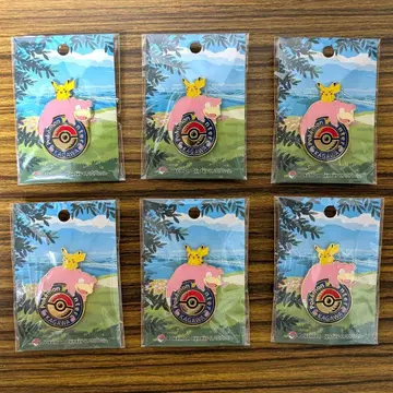 포켓몬 센터 카가와 한정 야돈 피카츄 로고 핀즈 6개