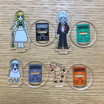 골드 컬러의 갓슈와 라이쿠 마코토 원화전 미니 아크릴 스탠드 컬렉션