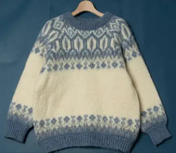 STOBI 스트비 노르딕 무늬 울 스웨터 여성용 M (빅)