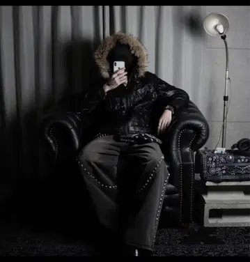 Y2K archive 블랙 퍼 자켓 블랙 헤이세이 오빠계