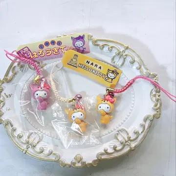 헬로키티 나라 한정판 사슴 키티 스트랩