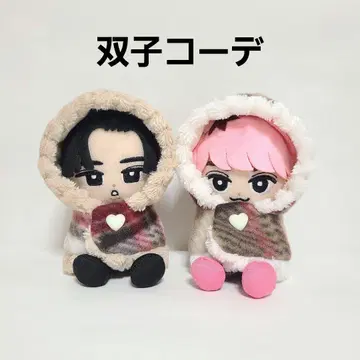 2개 세트 Snow Man 스노우 칠 칠누이 의류 복슬복슬 의류 트윈룩