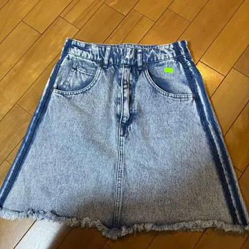 adidas 데님 미니 스커트