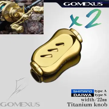 [고메사스] 티타늄제/GALAXY 노브 22mm x 2개 / 티타늄 골드