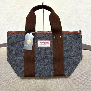 Harris Tweed 토트백 그레이/브라운