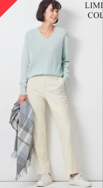 캐시미어 V넥 니트 23구