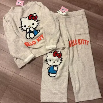 [ 3L XXL ] 젤라피케풍 헬로키티 풀오버 팬츠 세트 시마무라
