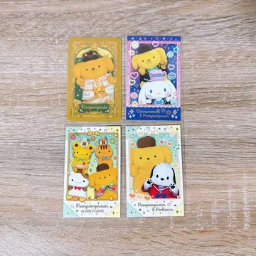 산리오 퓨로 모닝 크리스마스 캐릭터 포토 레어 폼폼푸딩