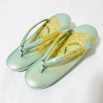 [ 미사용 ] 킨와시 조리 포멀 금 파랑 스카이블루