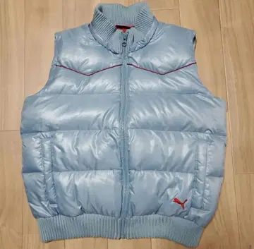 PUMA 라이트 블루 다운 베스트 M