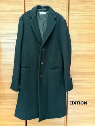 EDITION 울 체스터 코트 블랙 S (남성용 XS)