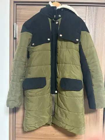 SEWIN 올리브 그린 카키 다운 자켓