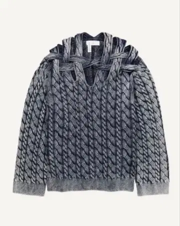 즉완 H&M 글렌 마틴스 컷 아웃 케이블 니트 스웨터 M