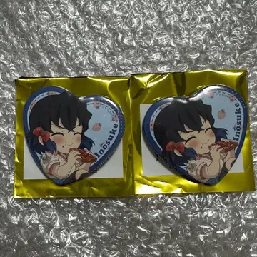 귀멸의 칼날 스트로베리 페스티벌 하트 캔뱃지 캔뱃지 하시비라 이노스케