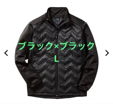 [ 새상품 ] 워크맨 MIX 다운 크로스 쉴드 자켓 L 블랙 x 블랙