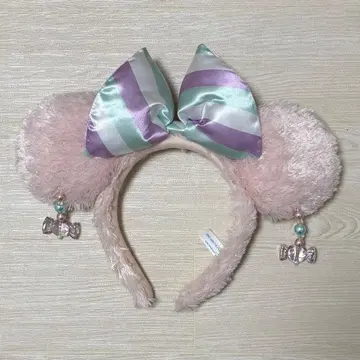 핑크 리본 포함 귀 모양 머리띠