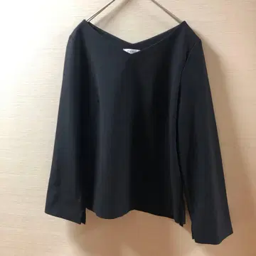 PLST 웜 리저브 V넥 블라우스 S 블랙