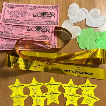 TXT 낙하물 은색 테이프 은테 벨루나돔 돔 투어 별