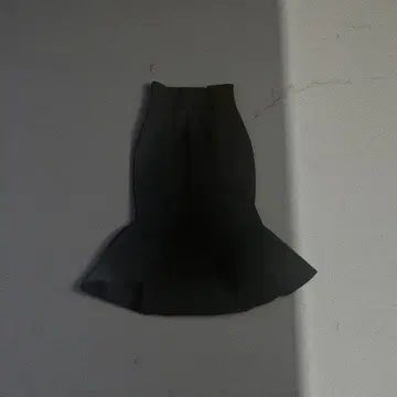 abc une face 성숙/러블리 머메이드 스커트 블랙 롱 기장 플레어