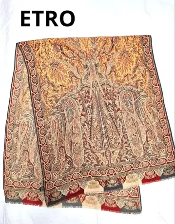 ETRO 페이즐리 무늬 스톨 대형 숄