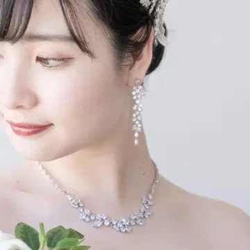 모에 브라이덜 Moe bridal 목걸이, 귀찌 세트