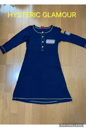 HYSTERIC GLAMOUR 히스테릭 인디고 염색 원피스