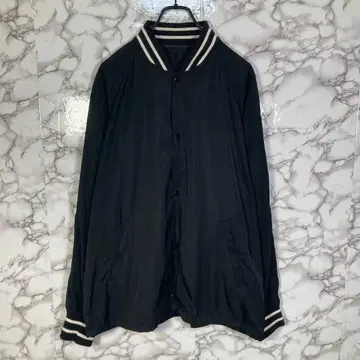 GU (XL) 바시티 자켓 스타디움 자켓 블랙