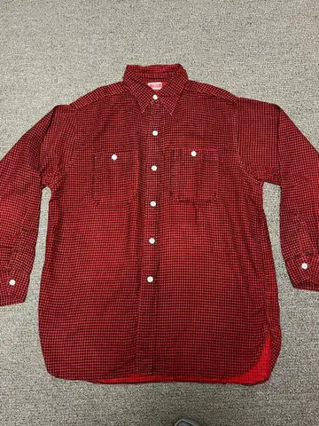 새상품급 40s Pioneer 빈티지 프린트 플란넬 셔츠 밴드 포함 L