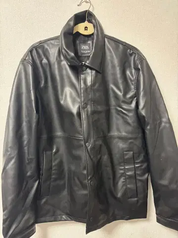 ZARA 블랙 가죽 자켓 L 사이즈