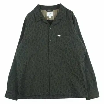 CRIMIE 긴팔 셔츠 애니멀 무늬 울 레오파드