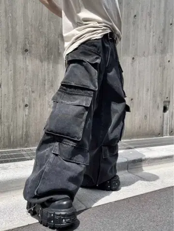 [ DIG YOUR OWN GRAVE ] denim cargo pants