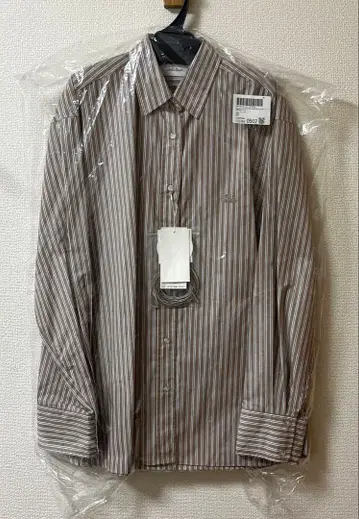 Mila Owen 이지케어 리본 포함 스트라이프 오버 셔츠